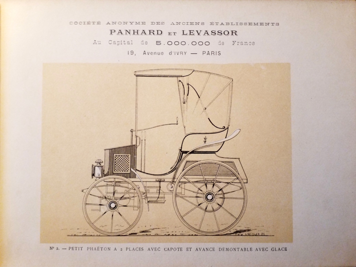 Panhard katalog fra 1898